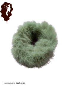 Gumička do vlasů peříčková