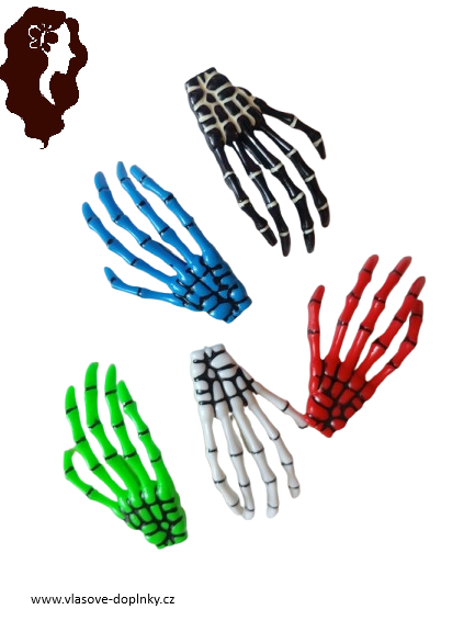 Sponka do vlasů – kostří ruka